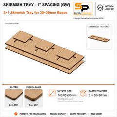 30×30mm Skirmish Tray - 1