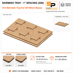 30×30mm Skirmish Tray - 1