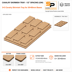 30×60mm Cavalry Skirmish Tray - 1/2