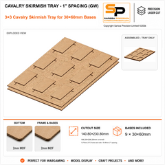 30×60mm Cavalry Skirmish Tray - 1
