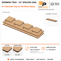 30×30mm Skirmish Tray - 1/2