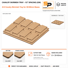 30×60mm Cavalry Skirmish Tray - 1/2