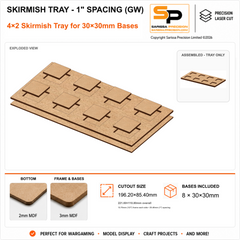 30×30mm Skirmish Tray - 1