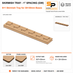 30×30mm Skirmish Tray - 1