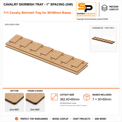 30×60mm Cavalry Skirmish Tray - 1