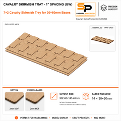 30×60mm Cavalry Skirmish Tray - 1