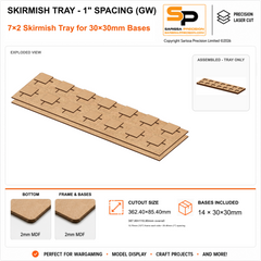 30×30mm Skirmish Tray - 1