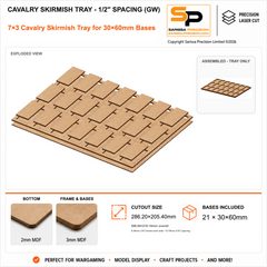 30×60mm Cavalry Skirmish Tray - 1/2