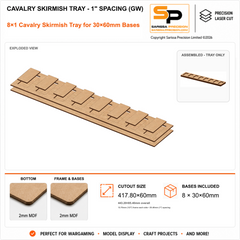 30×60mm Cavalry Skirmish Tray - 1