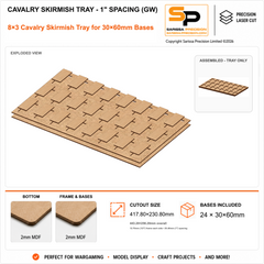 30×60mm Cavalry Skirmish Tray - 1