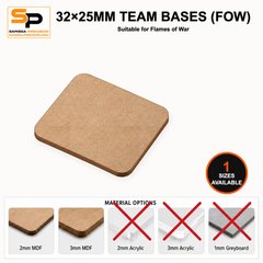 32×25mm Team Bases (FoW)