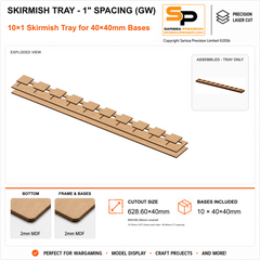 40×40mm Skirmish Tray - 1