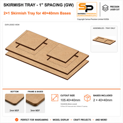 40×40mm Skirmish Tray - 1