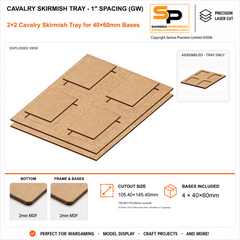 40×60mm Cavalry Skirmish Tray - 1
