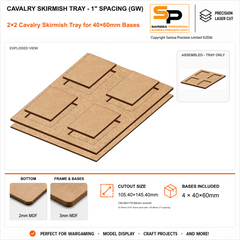 40×60mm Cavalry Skirmish Tray - 1