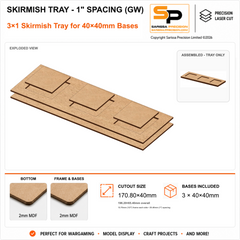 40×40mm Skirmish Tray - 1