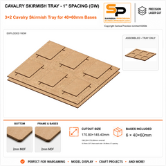 40×60mm Cavalry Skirmish Tray - 1