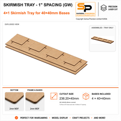 40×40mm Skirmish Tray - 1