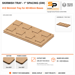 40×40mm Skirmish Tray - 1