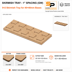 40×40mm Skirmish Tray - 1