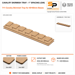 40×60mm Cavalry Skirmish Tray - 1