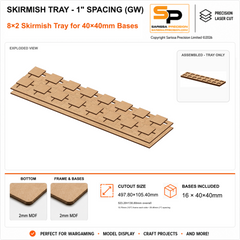 40×40mm Skirmish Tray - 1
