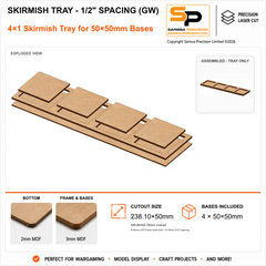 50×50mm Skirmish Tray - 1/2
