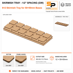 50×50mm Skirmish Tray - 1/2
