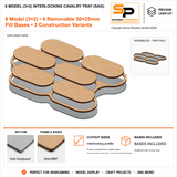 6 Model (3×2) Interlocking Cavalry Tray (SAG)