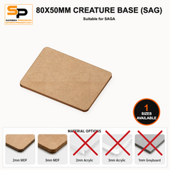80x50mm Creature Base (SAG) gallery image 1
