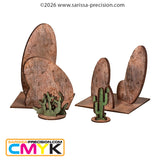 Old West - Bluffs & Cactus Set (28mm)