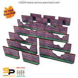 Walls - High Brick Damaged (x14) - Full Colour