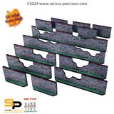 Walls - High Stone Damaged (x14) - Full Colour