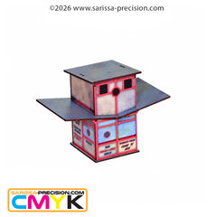 Moon Light Drive-In Ticket Office & Projector (28mm) (CMYK)