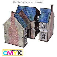 Le Coin Mercier (Corner Shop with Attached House) (28mm) CMYK
