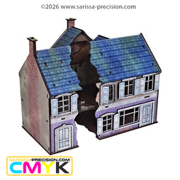 Le Coin Mercier (Corner Shop with Attached House) (28mm) CMYK
