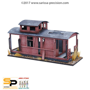 Ghost Town Derelict Caboose Railway Car