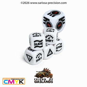 Gaslands Refuelled Skid & Gear Phase Dice