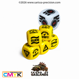 Gaslands Refuelled Skid & Gear Phase Dice