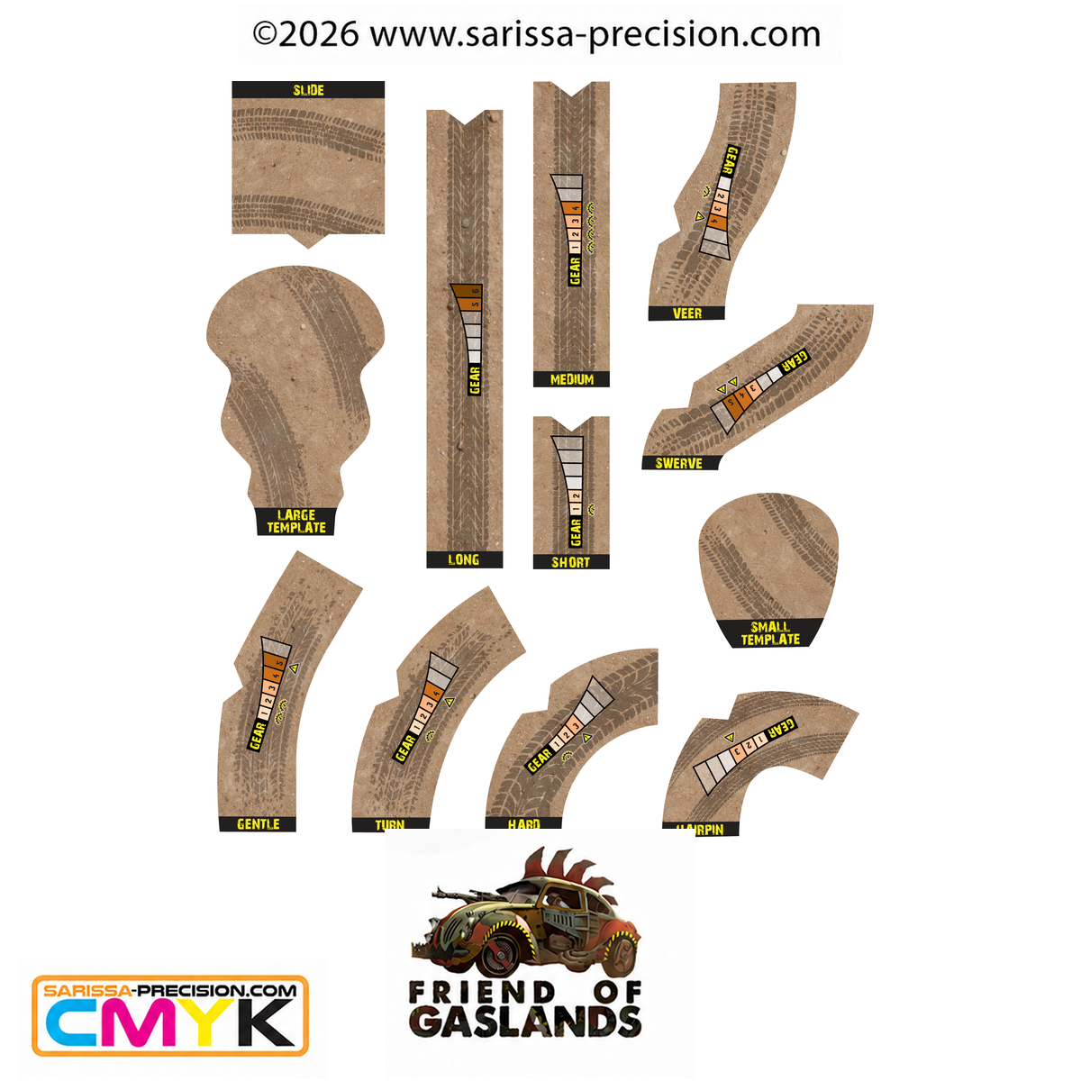 Gaslands Refuelled Templates - Full Colour