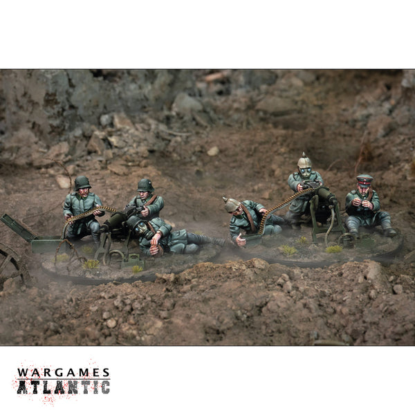 Wargames Atlantic – Figurines équipages Allemands MG-08 (1914-18) – Coffret 6 Mitrailleuses + 9 Soldats – Pour Jeux De Guerre Et Collection - 3