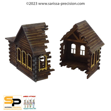 Destroyed East European House (28mm)
