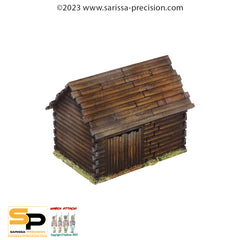 Destroyed East European Outhouse / Barn (28mm)