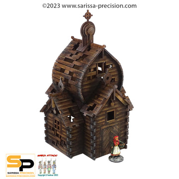 Destroyed East European Church (28mm)