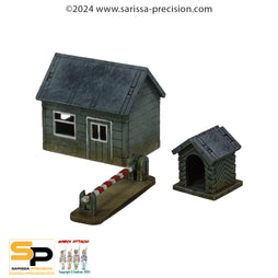 15mm Border Checkpoint Scenery Set