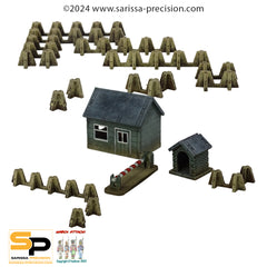 15mm Border Checkpoint Scenery Set