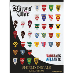 Barons' War Shield Decals (02) Knights 02