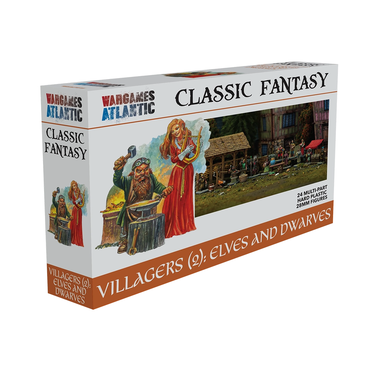 Wargames Atlantic - Villagers (2): Elves & Dwarves