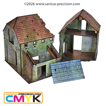Grange des Trois Chenes (Stone Barn) (28mm) CMYK
