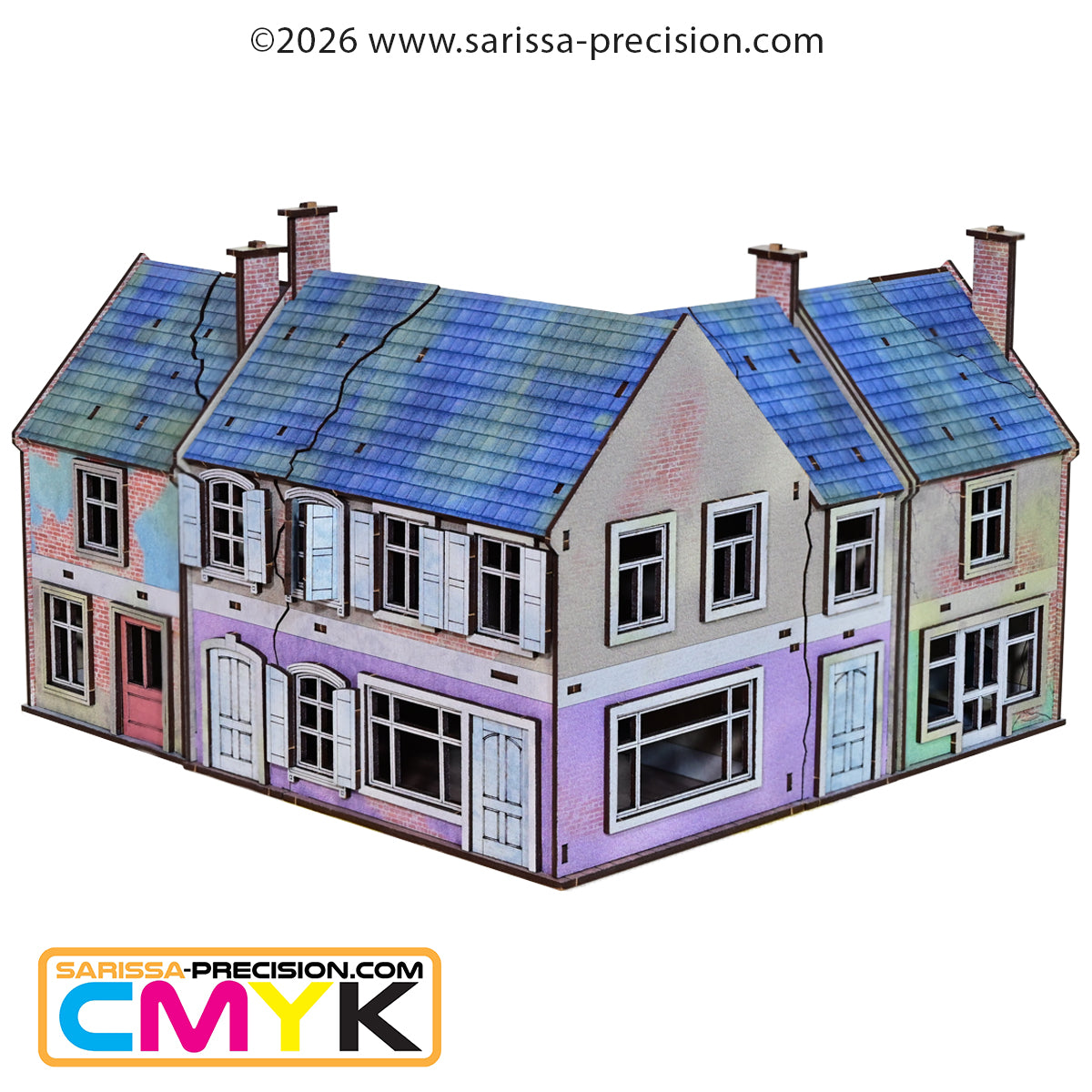 San Lezere High Street Scenery Set (28mm) CMYK